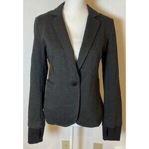 Betabrand Active Blazer Thumb Holes Gray Black Size Medium M